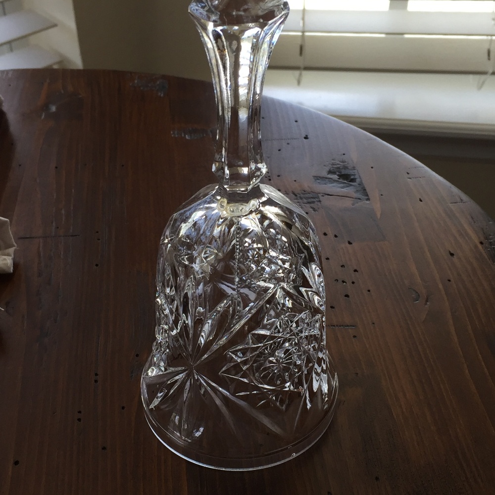VINTAGE‎ LEAD CRYSTAL DINNER BELL